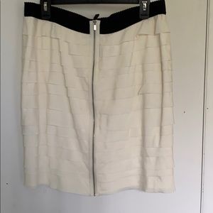 BCBG Max Azria cream skirt